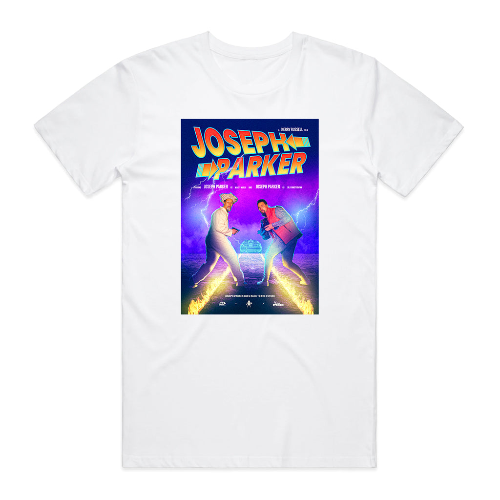 Joseph Parker Back to the Future White Graphic Tee